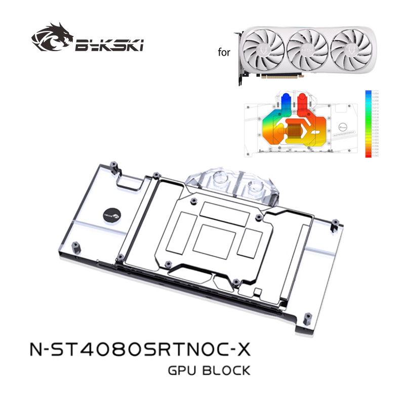 Rtx 4080 Super 16Gb - Bykski N-ST4080SRTNOC-X GPU-blok voor ZOTAC RTX