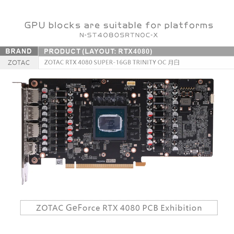 Bykski N-ST4080SRTNOC-X GPU-bl - Rtx 4080 Super 16Gb recensie en prijs
