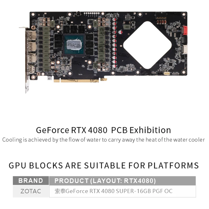 Bykski GPU Blok voor Zotac GeF - Rtx 4080 Super 16Gb recensie en prijs