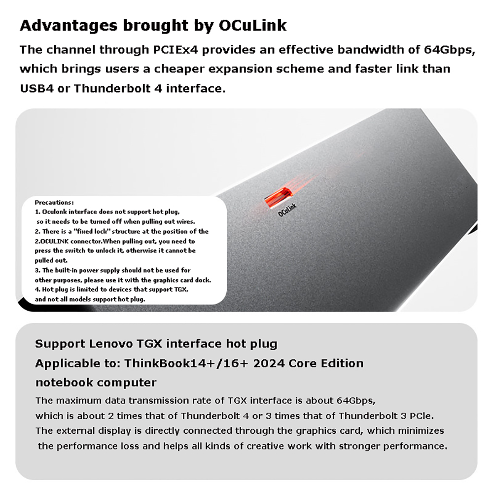 AG02/AG01 EGPU Dock met OCuLin - Oculink Egpu Dock Graphics Card recensie en prijs