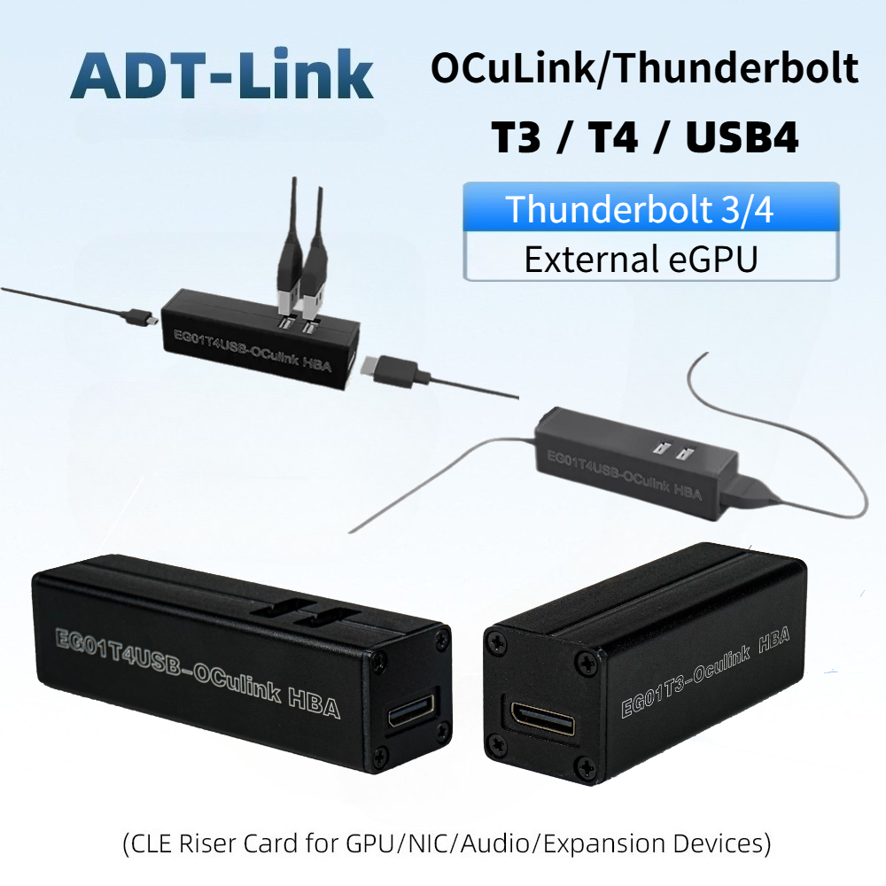 T3 / T4 OCuLink Thunderbolt 4  - Oculink Egpu Dock Graphics Card recensie en prijs