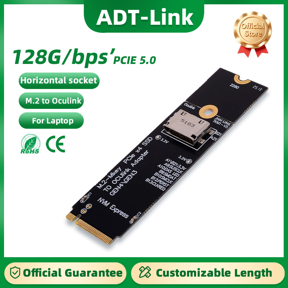ADT-Link PCIe 5.0X4 naar OCuLi - Oculink Egpu Dock Graphics Card recensie en prijs